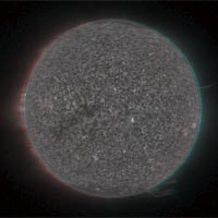 This video compilation includes the first 3-D images of the sun, taken by NASA's STEREO mission. Use 3-D glasses for best viewing.<br /><br />Credit: NASA