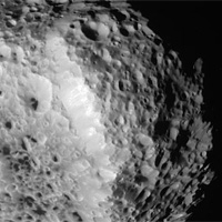 <p>
	NASA's Cassini spacecraft obtained this unprocessed image of Saturn's moon Hyperion on Aug. 25, 2011.</p>
<p>
	Image credit: NASA/JPL-Caltech/Space Science Institute</p>
