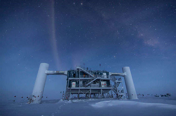 <p>The IceCube Neutrino Observatory in Antarctica.</p>

<p>(Photo: Felipe Pedreros/IceCube and National Science Foundation)</p>
