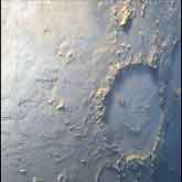 On the first day of the Mapping Phase of the Mars Global Surveyor mission, MOC was greeted with this view of 